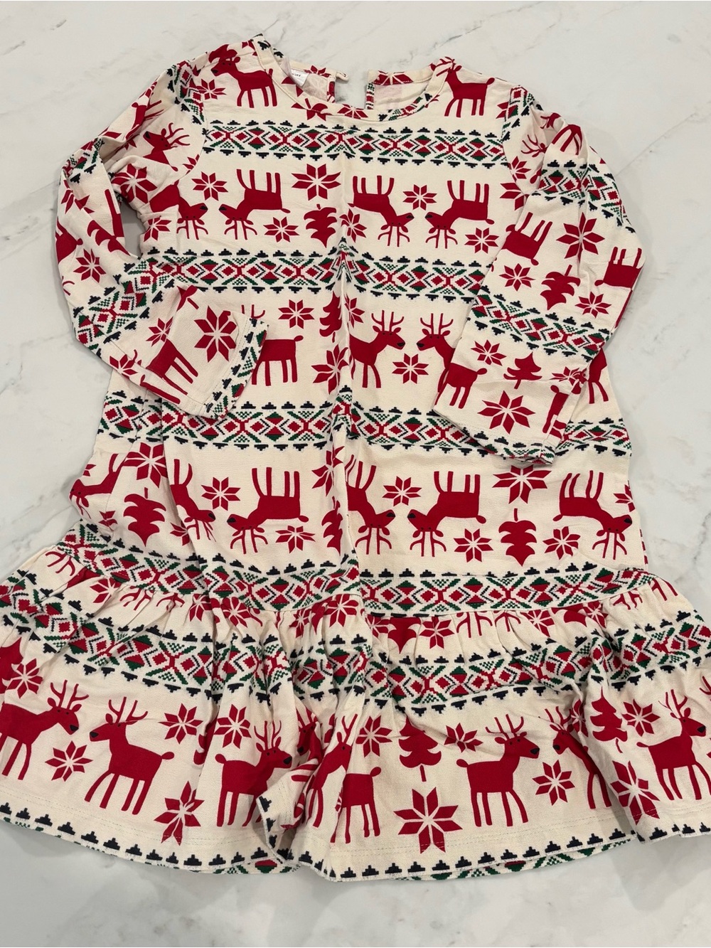 Hanna Andersson Holiday Reindeer Nightgown - Size 130 (8)